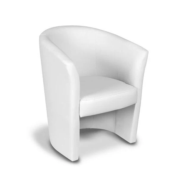 Poltroncina Belize In Ecopelle Bianca