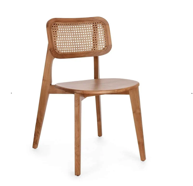 Sedia GUBI in rattan naturale