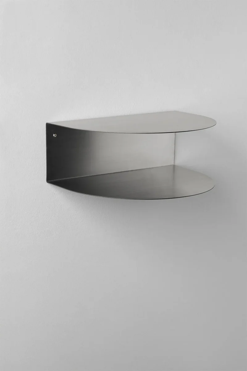 Taifa - Mensola da parete ↔︎ 40 cm in acciaio inox (Set di 2)