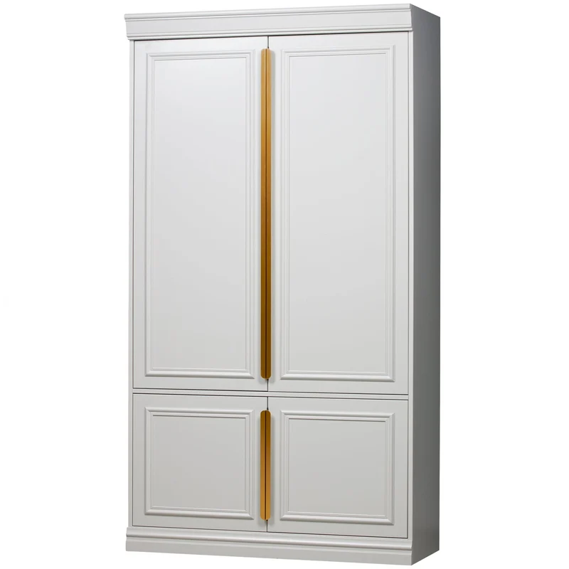 Armadio retrò classico organize bianco h215 x 44cm