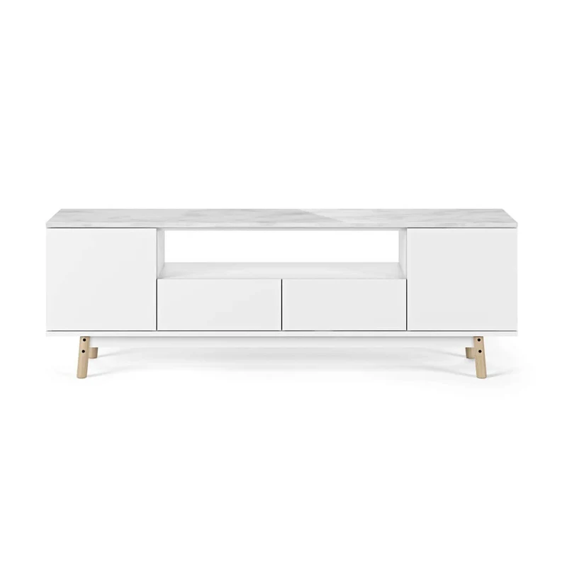 Mobile TV Lyon Marble Table by TemaHome – Restylit Shop