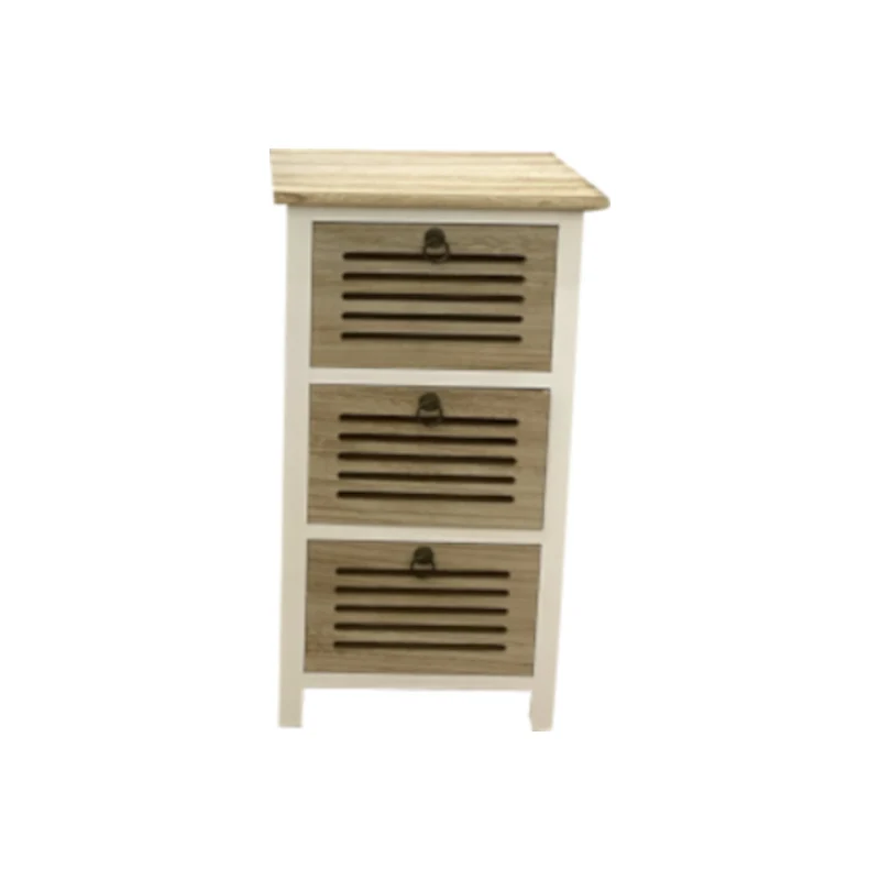 Cassettiera 3 Cassetti Legno 34x25x61cm