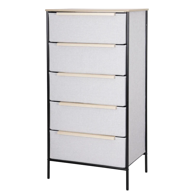 Mobiletto Siviglia 5 Cassetti Beige 59x40x116cm