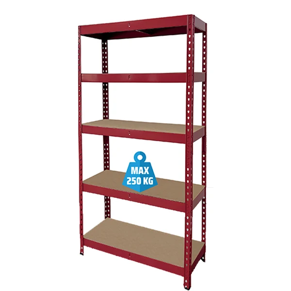 Scaffale Cesare 5 Ripiani Mdf 90x40x180 Cm