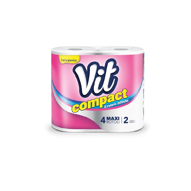 Carta Igienica Compact 4 Rotoli Ic124 Vit