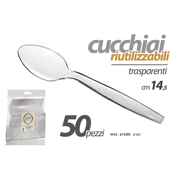 Cucchiai Trasparenti 14,5cm 671555
