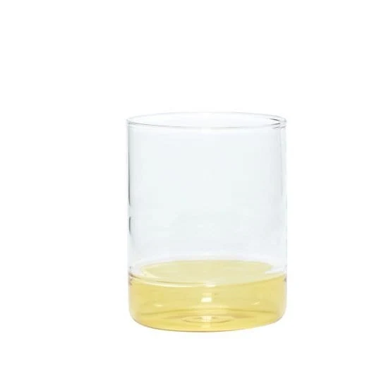 Bicchiere con fondo giallo by Hübsch