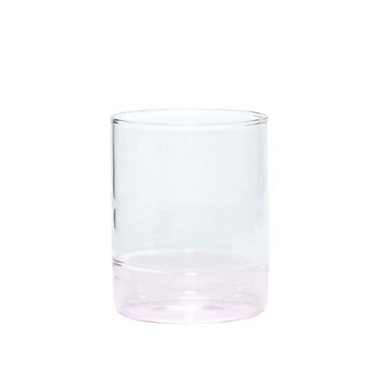 Bicchiere con fondo rosa by Hübsch