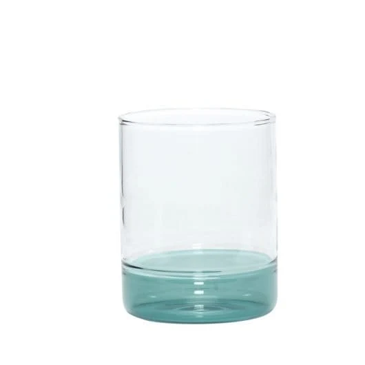 Bicchiere con fondo verde by Hübsch