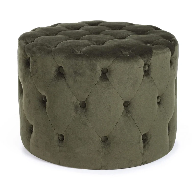 Pouf LORELLA forest struttura in legno di pino Ø60