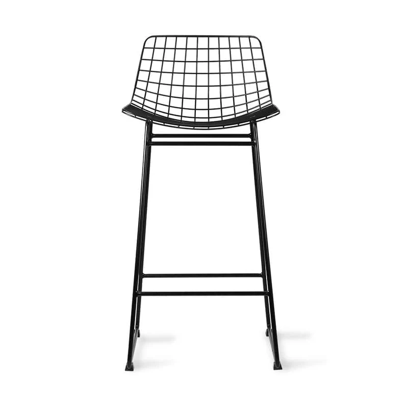 Set 2 sgabelli WIRE BLACK seduta h67cm By HK living