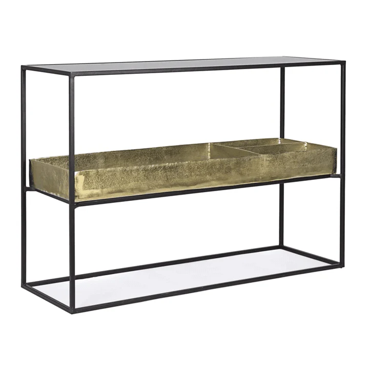 Console con contenitore MAVILA oro