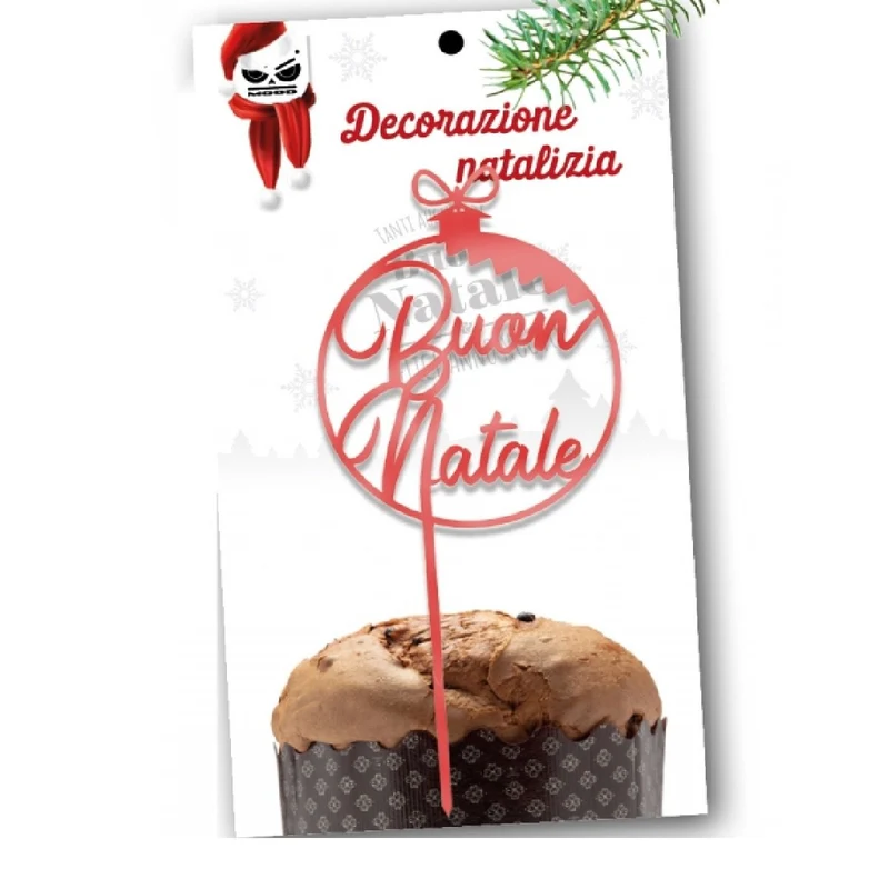 Topper Panettone Buon Natale
