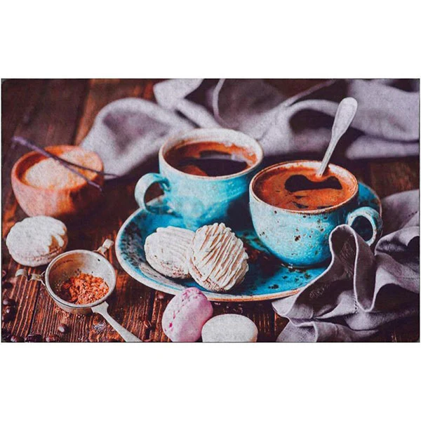 Zerbino In Gomma Tazzine Caffe 40x68cm