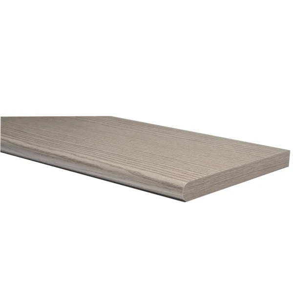 Mensola Stondata Rovere Grigio 1,8x80x20cm