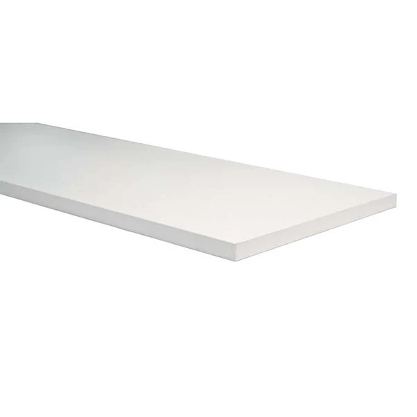 Mensola Rettangolare 40x15x1,8cm Bianca Kitmel