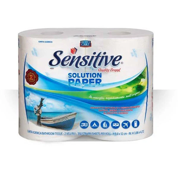 Carta Igienica Sentitive Idrosolubile 4 Rotoli