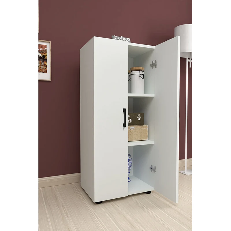 Armadio Multiuso 2 Ante Bianco 49x32x108,5 Cm
