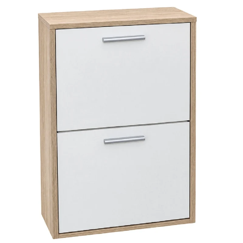 Scarpiera Starter 2 Ante 4 Paia Beige Bianco