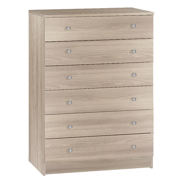 Cassettiera Capri 6 Cassetti Olmo 77x47x107 Cm