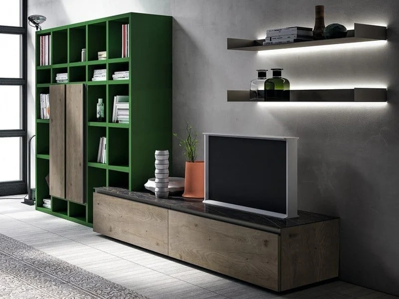Parete attrezzata componibile SPEED UP 01 By Dall'Agnese
