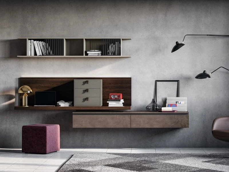 Parete attrezzata componibile SLIM 06 By Dall'Agnese