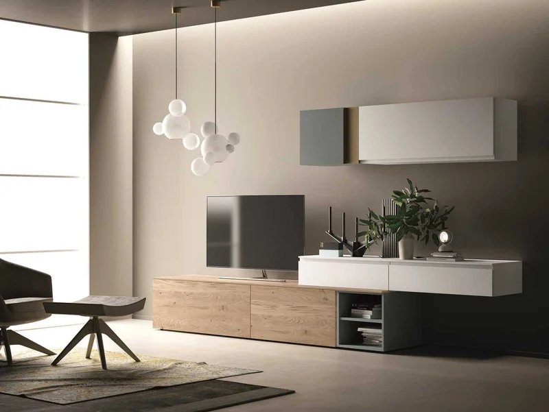 Parete attrezzata componibile SLIM UP 02 By Dall'Agnese