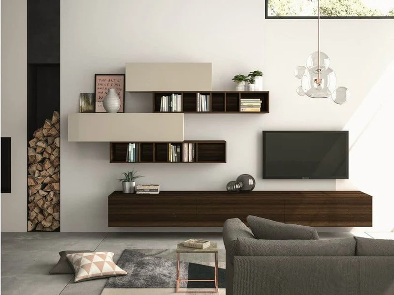 Parete attrezzata componibile SLIM 110 By Dall'Agnese