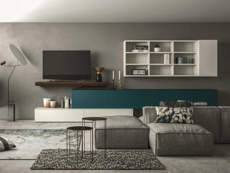 Parete attrezzata componibile SLIM 109 By Dall'Agnese