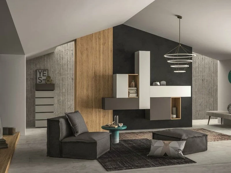 Parete attrezzata componibile SLIM 108 By Dall'Agnese