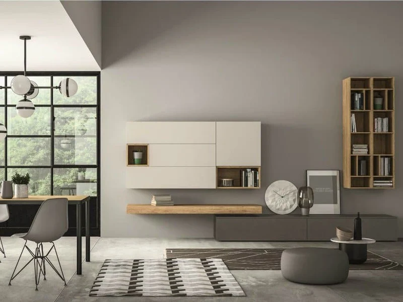 Parete attrezzata componibile SLIM 62 By Dall'Agnese