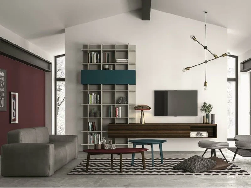 Parete attrezzata componibile SLIM 106 By Dall'Agnese
