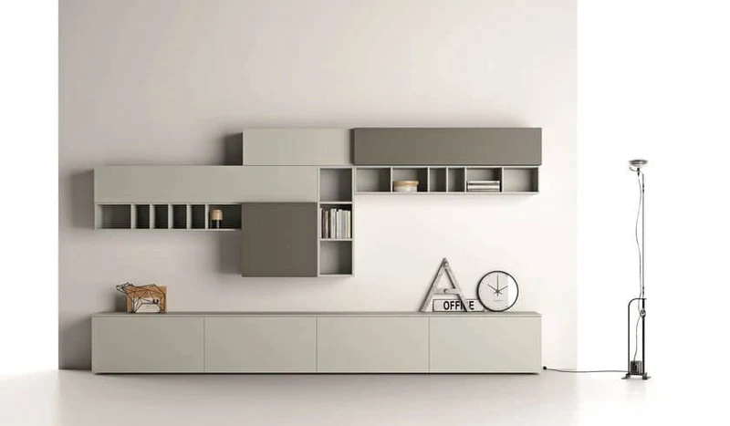 Parete attrezzata componibile SLIM 89 By Dall'Agnese