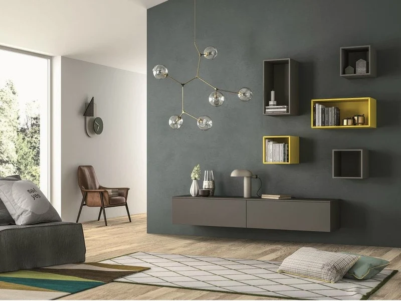 Parete attrezzata componibile SLIM 103 By Dall'Agnese