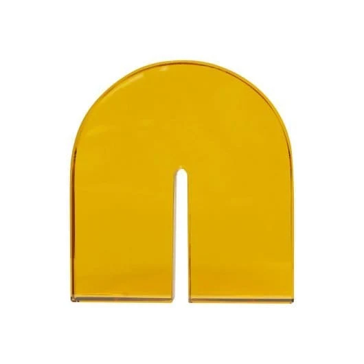 Fermalibri ARCH in cristallo ambrato by Hübsch