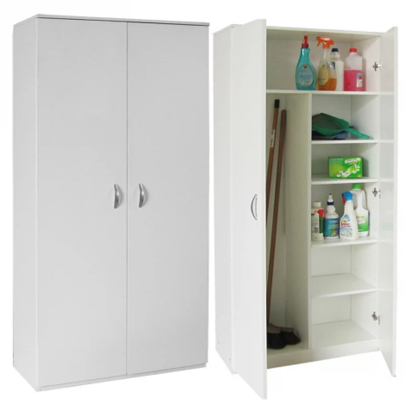 Armadio Portascope Ercole 2ante Bianco 36x72x186cm