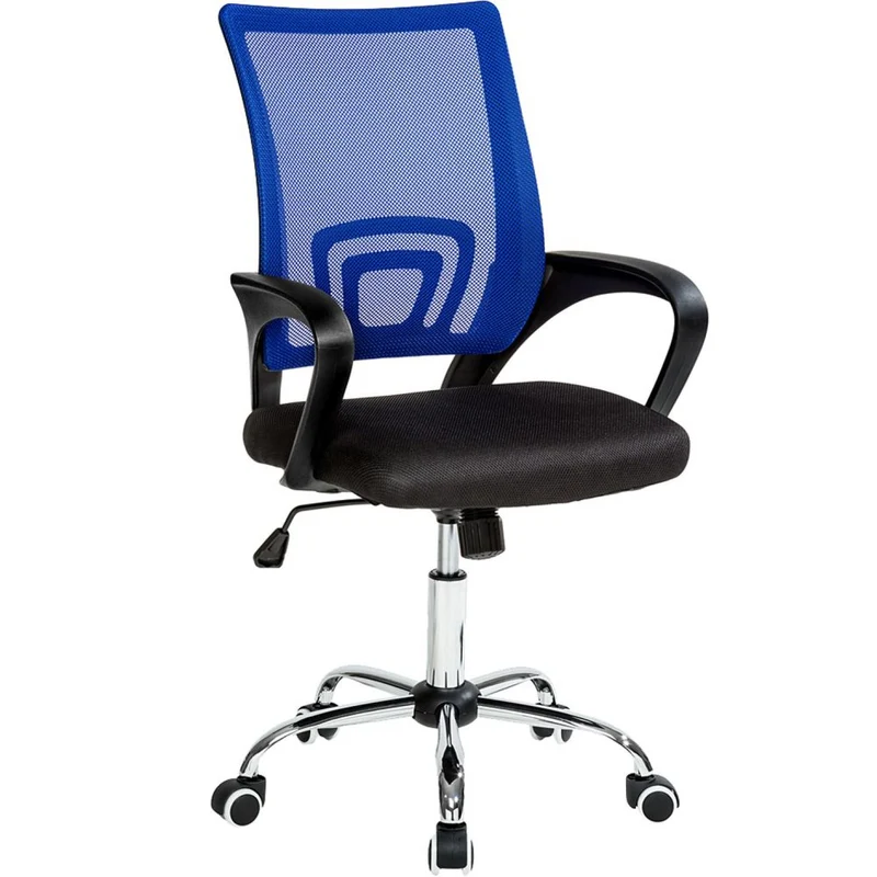 Poltrona Arese Per Ufficio Blu-Nero