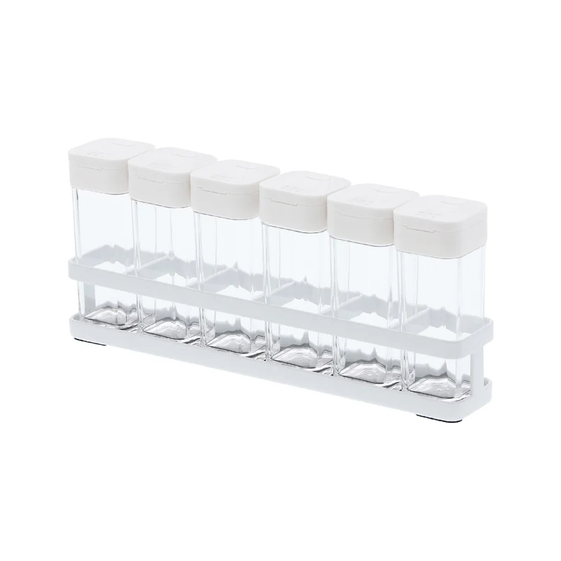 Spice Bottles (Set of 6) & Rack