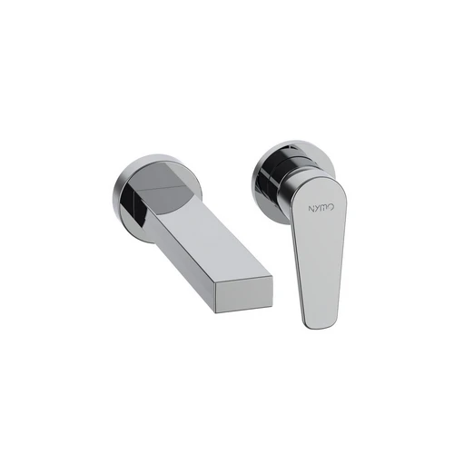 Miscelatore monocomando lavabo a muro serie smeraldo cromo