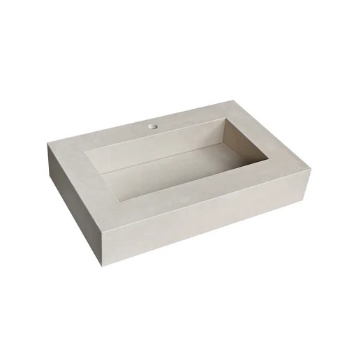 Top lavabo con fondo a cascata sublime calacatta africa 50x80