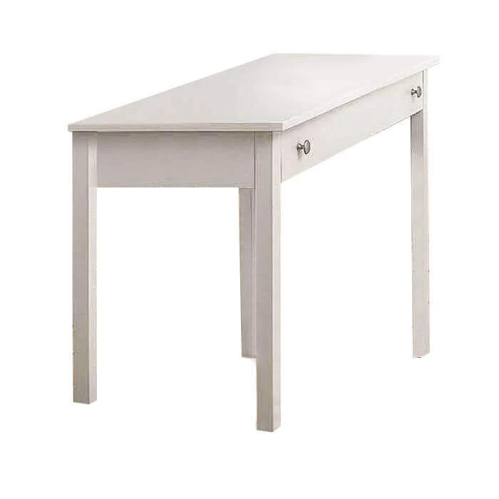 Art. 725 Scrivania 1 Cassetto Bianco Opaco in Legno Massello
