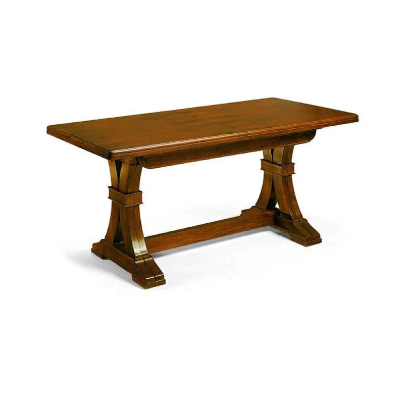 Art. 66 Tavolo in Legno Massello Finitura Noce Arte Pover