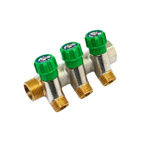 Collettore lineare con rubinetti d arresto 3 derivazioni impex 3/4 x 1/2