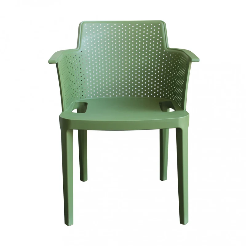 STACKABLE POLYPROPYLENE ARMCHAIR WITH ARMREST