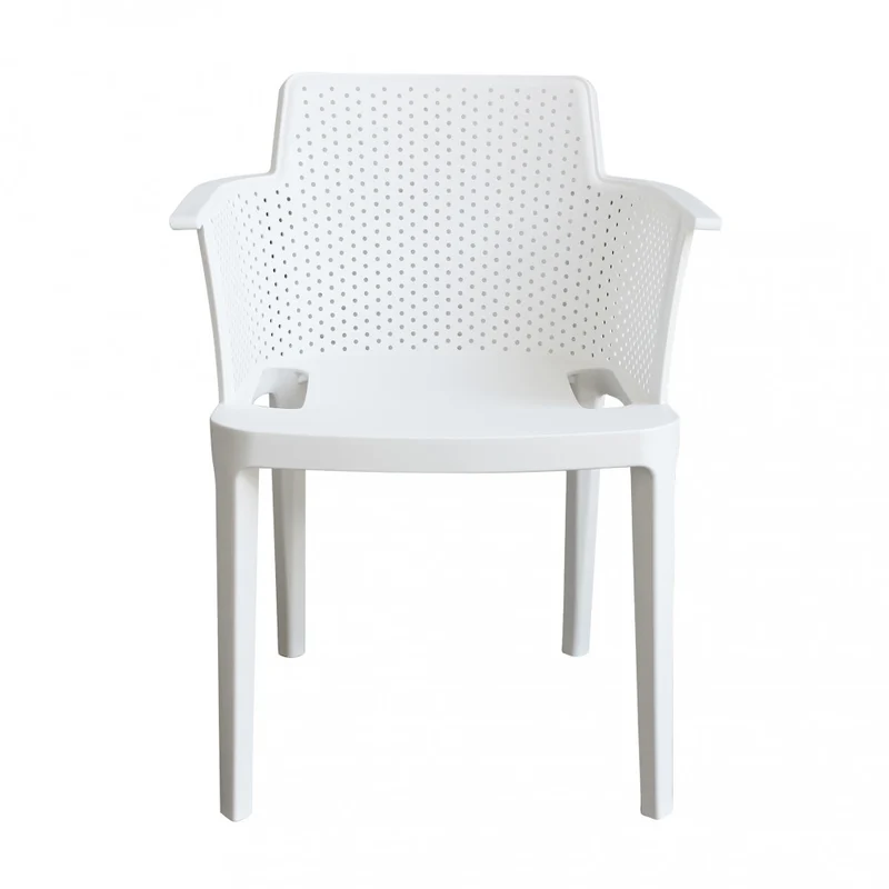 STACKABLE POLYPROPYLENE ARMCHAIR WITH ARMREST