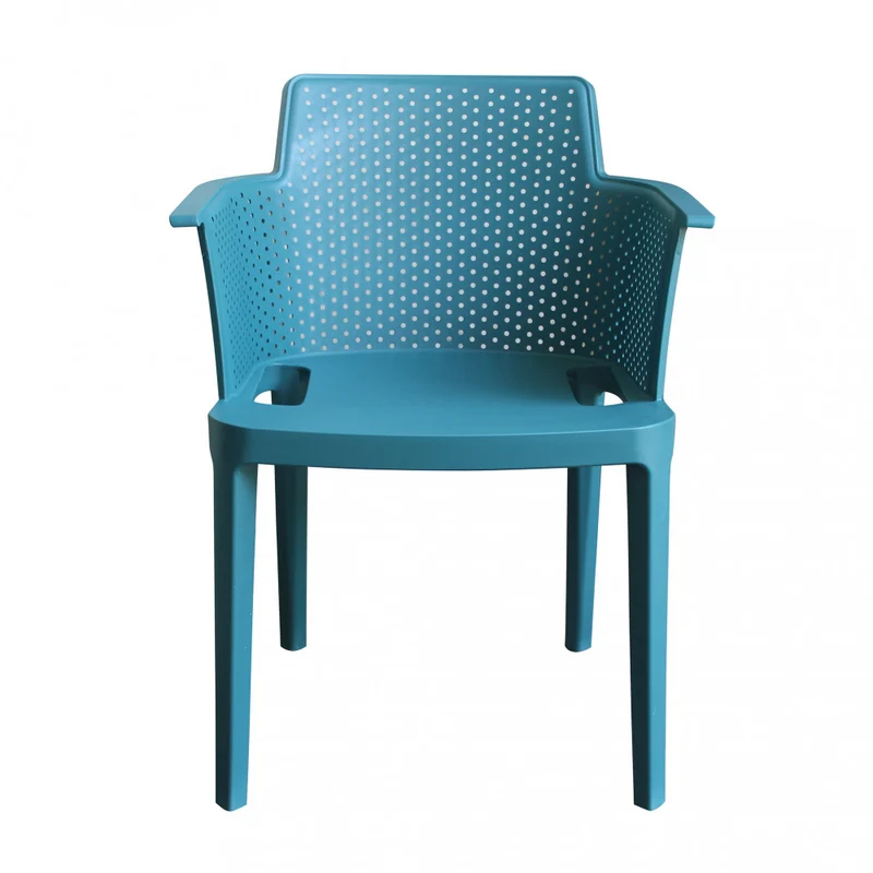 STACKABLE POLYPROPYLENE ARMCHAIR WITH ARMREST