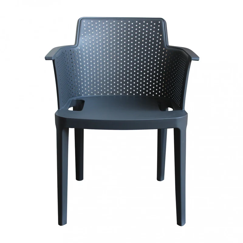 STACKABLE POLYPROPYLENE ARMCHAIR WITH ARMREST