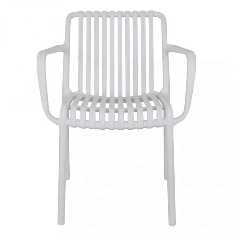 GIULY - WHITE STACKABLE POLYPROPYLENE GARDEN CHAIR