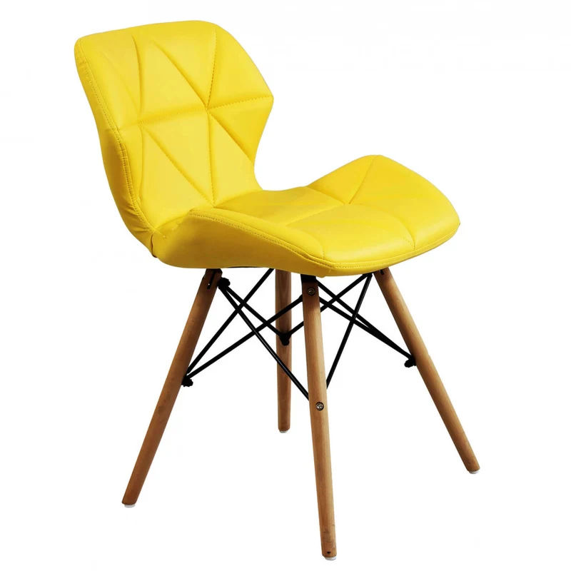ANNAPOLIS YELLOW UPHOLSTERED MODERN CHAIR
