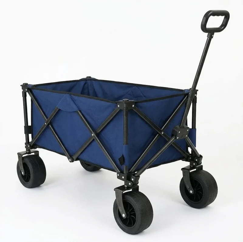 Carrello Outdoor Pieghevole Telescopico 80Kg con Ruote 360°